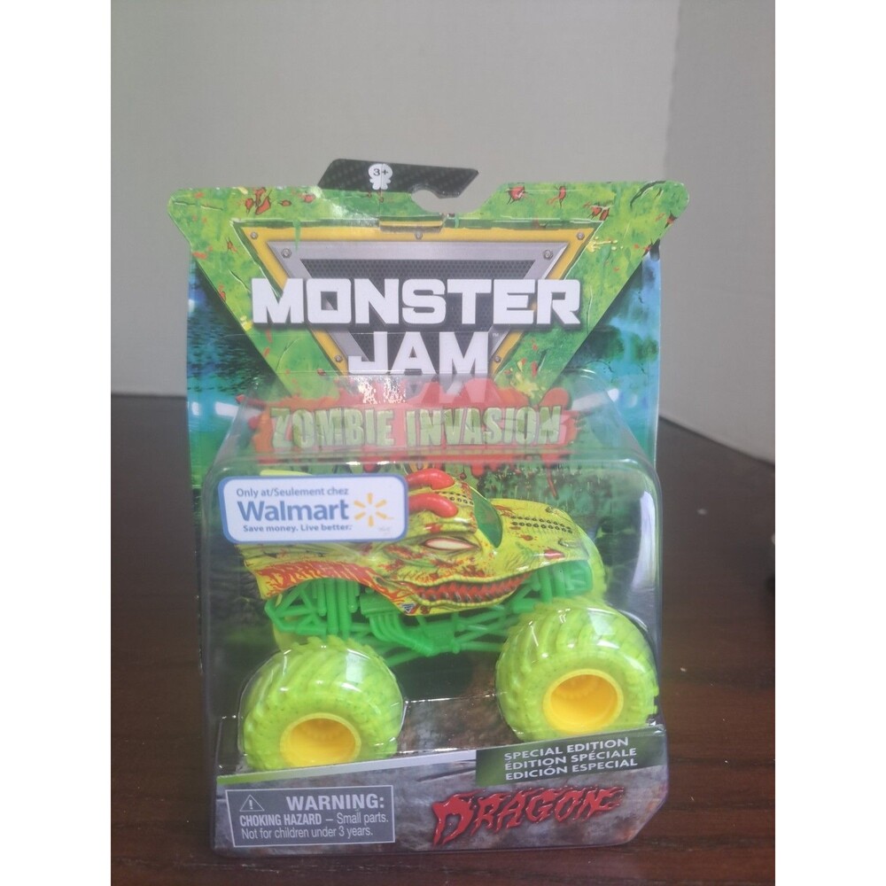2020 Spinmaster Monster Jam Zombie Invasion Dragon 1:64 Diecast Walmart...